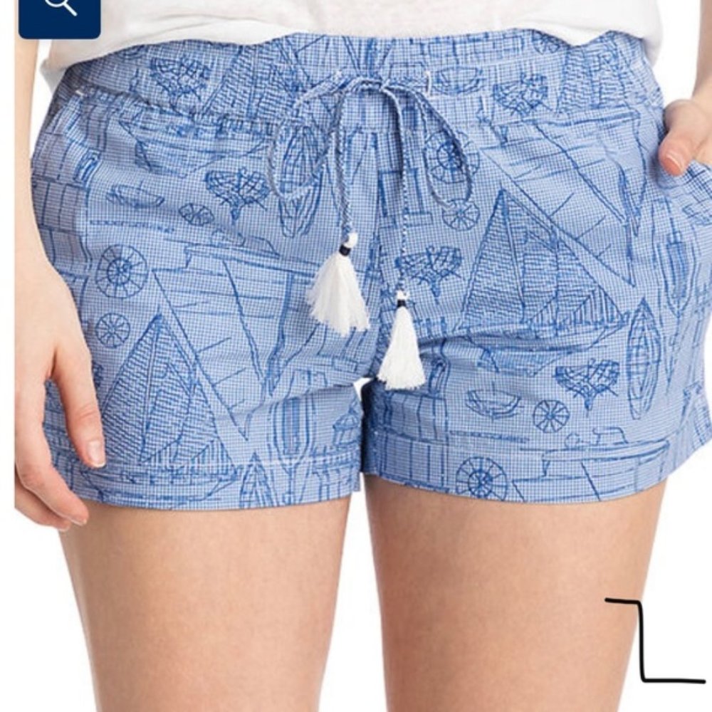 Vineyard Vines Elastic Drawstring Nautical Shorts
